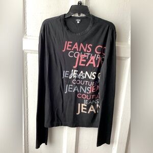 Vintage Versace Jeans Couture Black Long Sleeve T-shirt